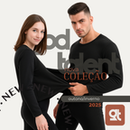 Conjunto Térmico Segunda Pele flanelado com luva Touch Screen