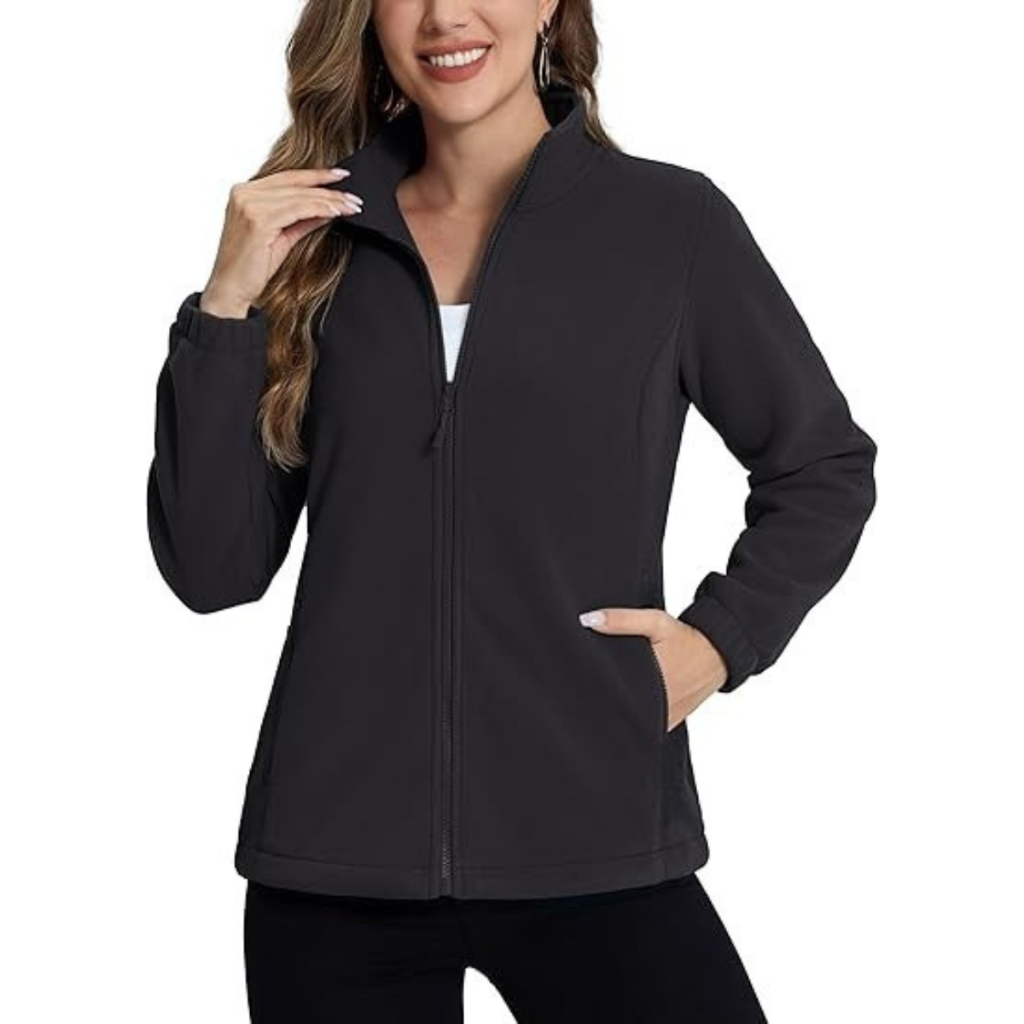 Jaqueta Blusa Soft Fleece Feminina Flanelado Gola Alta Inverno