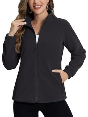Jaqueta Blusa Soft Fleece Feminina Flanelado Gola Alta Inverno