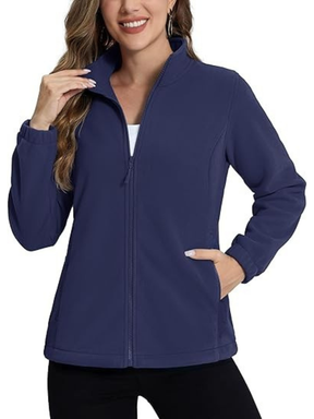 Jaqueta Blusa Soft Fleece Feminina Flanelado Gola Alta Inverno
