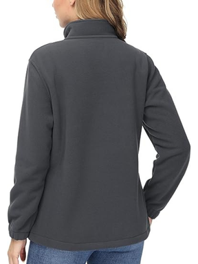 Jaqueta Blusa Soft Fleece Feminina Flanelado Gola Alta Inverno