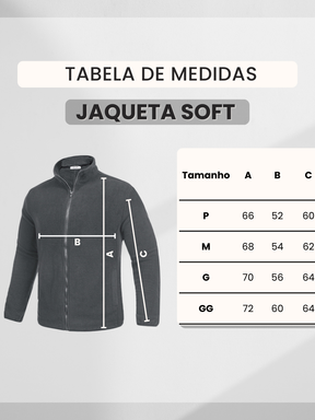 Jaqueta Blusa Soft Fleece Feminina Flanelado Gola Alta Inverno