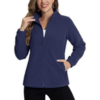 Jaqueta Blusa Soft Fleece Feminina Flanelado Gola Alta Inverno