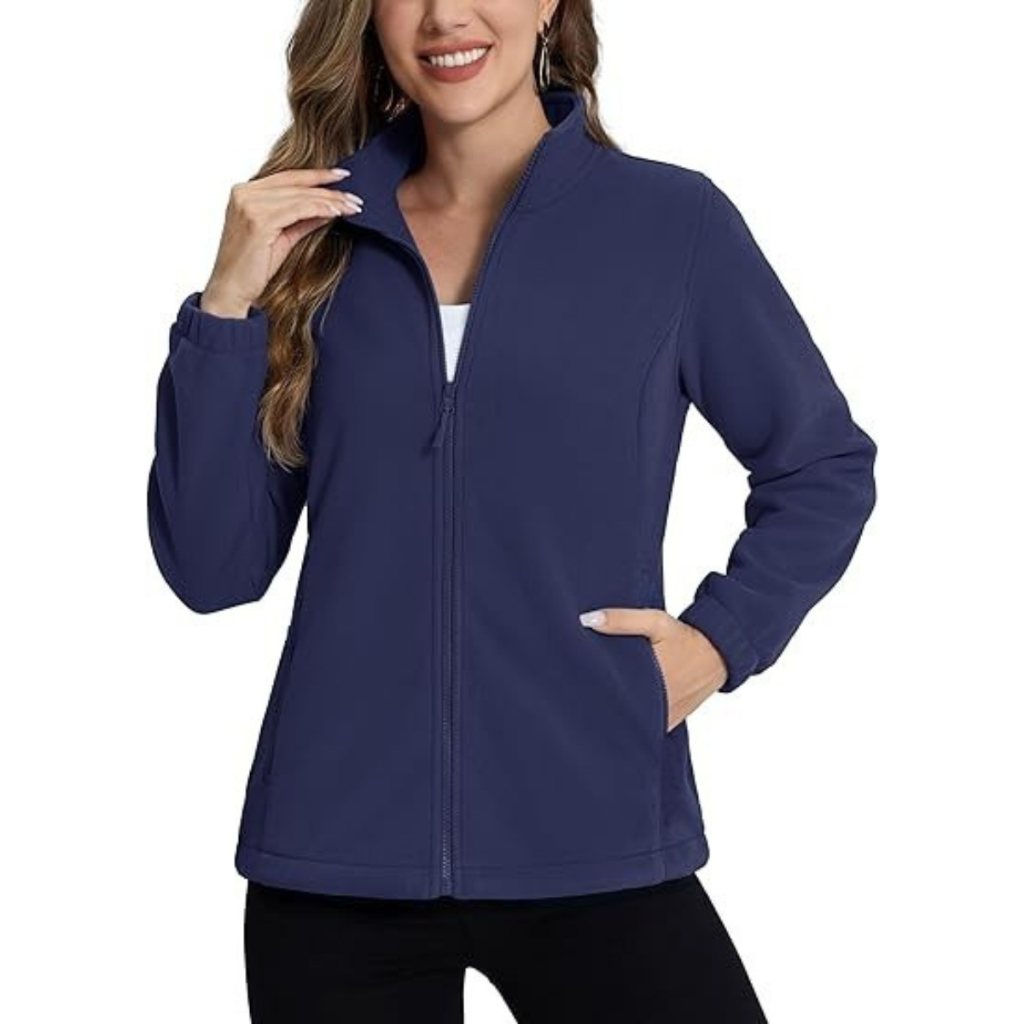 Jaqueta Blusa Soft Fleece Feminina Flanelado Gola Alta Inverno
