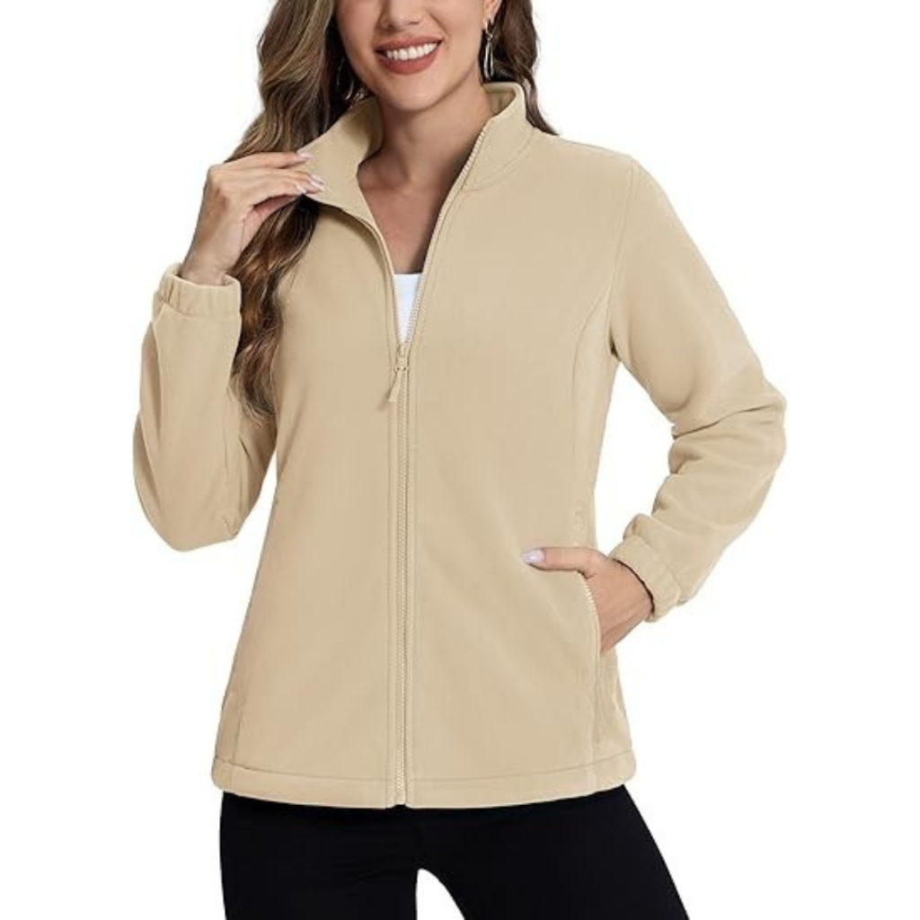 Jaqueta Blusa Soft Fleece Feminina Flanelado Gola Alta Inverno