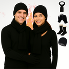 Kit Frio Blusa + Calca Térmica Luvas Meias Touca E Cachecol