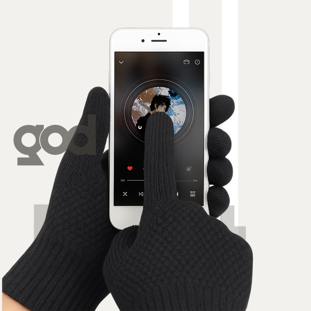 Luva Lã Touch Frio Celular Tablet