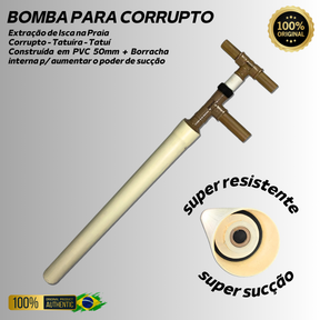 Bomba Extratora Saca Corrupto Tatuí Tatuíra Pesca de Praia Surfcast Surfcasting Isca Natural