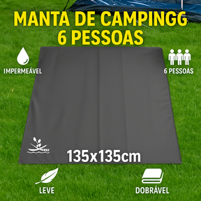 Manta Impermeável Dobrável | Ideal para Trekking, Camping, Trilha, Moto Camping e Aventura Outdoor