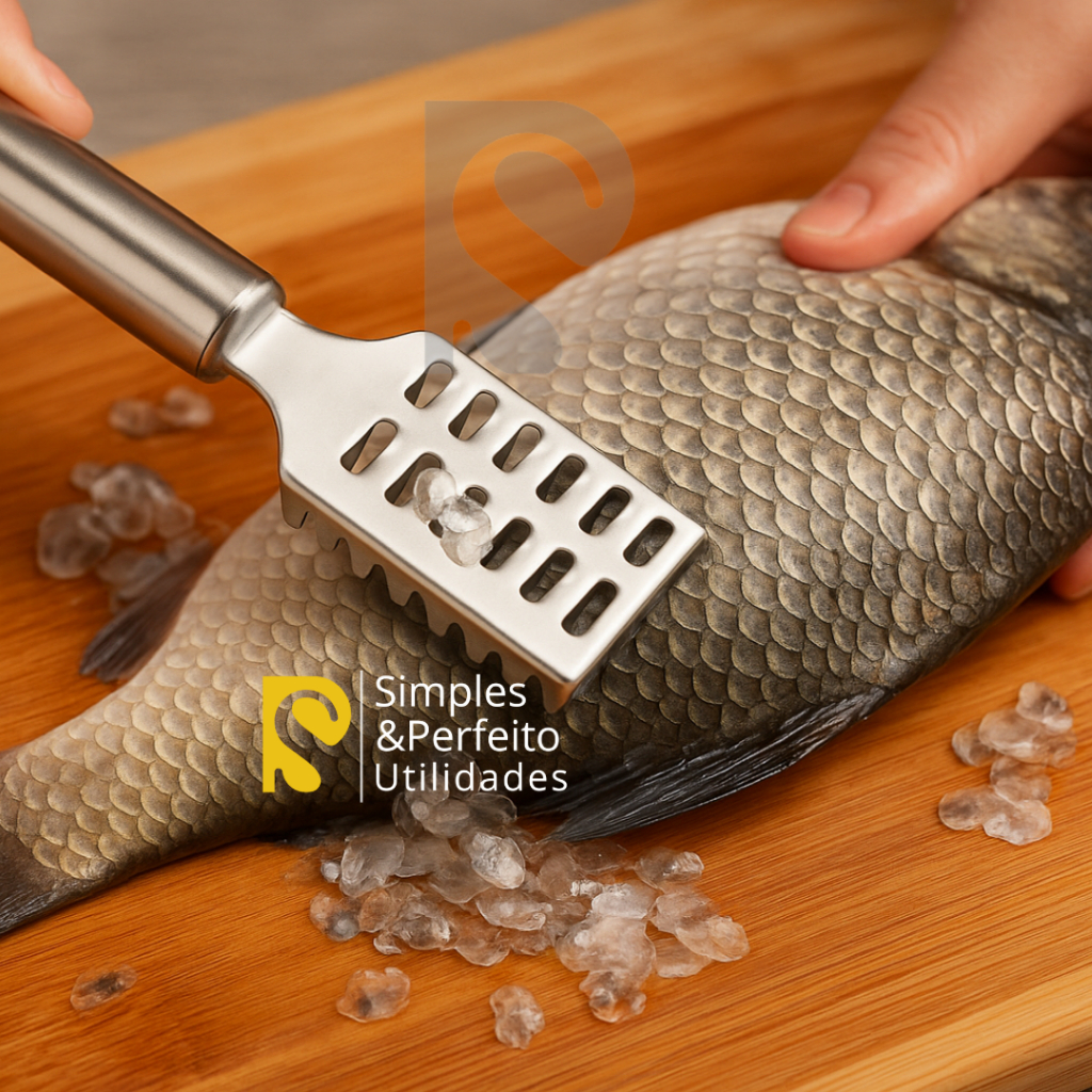 Faca de Pesca Fileteira Flutuante com Descamador de Peixe Escamador Pescadores Profissional