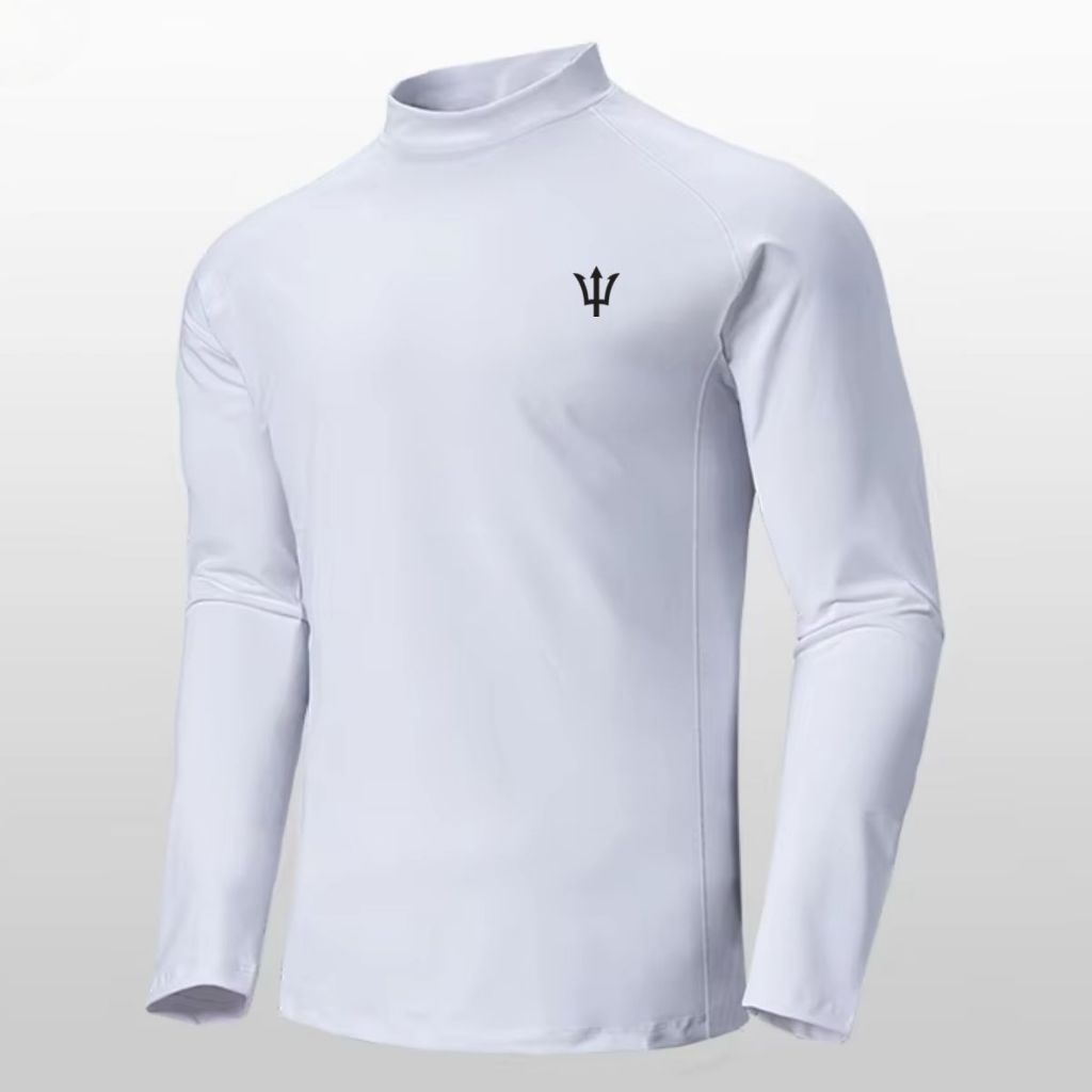 Camiseta Térmica Masculina Gola alta Camisa Proteção Solar Uv 50 Segunda Pele