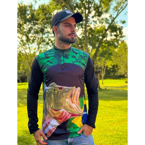 Kit 3 Camisas Masculino de Pesca Manga Longa com Proteção Solar UV Confortável