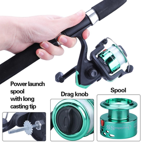 Kit 2 Vara De Pesca 60-120lbs Completa Com Molinete Esportiva Ao Ar Livre Robalo Portátil Com Linha