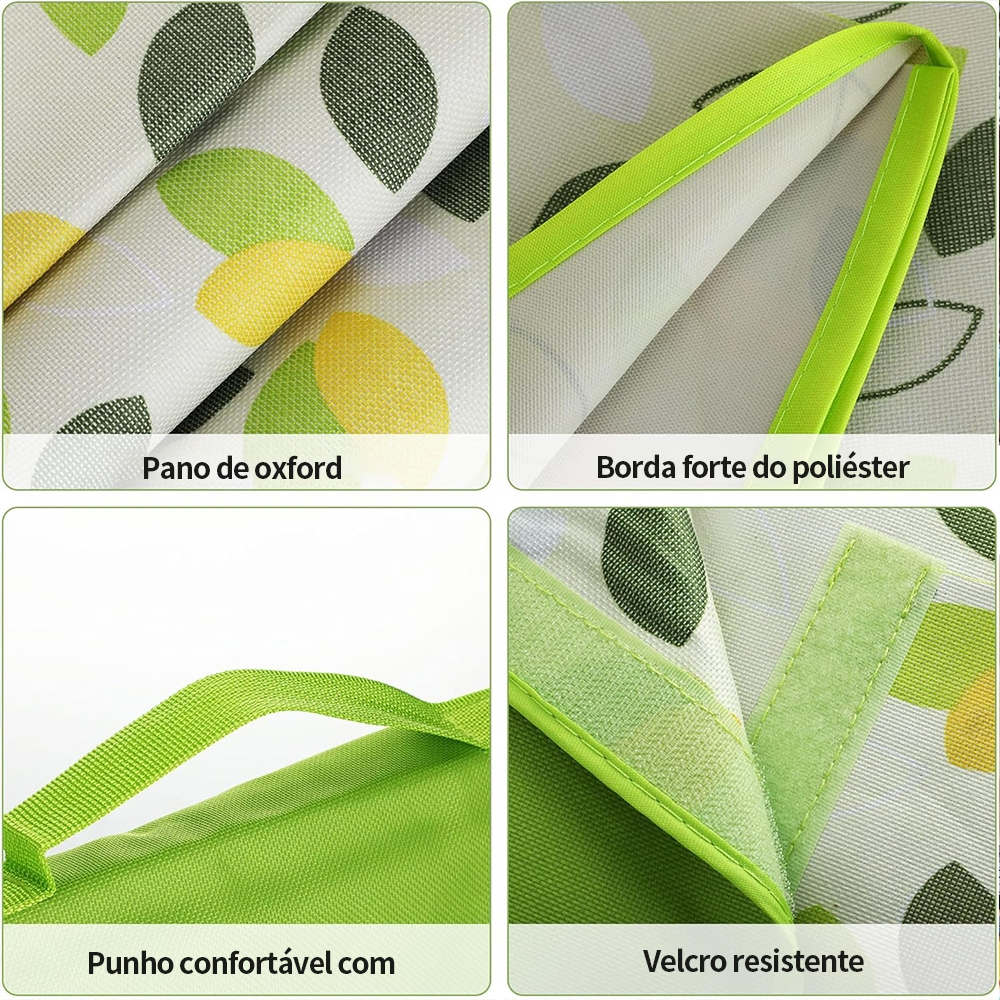 Tapete Piquenique Portátil Dobrável 200X200cm Impermeavel À Prova De Umidade Prático Fácil Transporte Para Praia Camping
