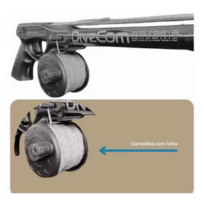 Arbalete Harpia Galvanizado Elástico 16mm- Divecom (Ideal para iniciantes na pesca sub)