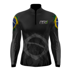 CAMISA BLUSA CAMISETA PROX FISHING BRASIL PATRIOTA COM PROTEÇÃO SOLAR UV50+