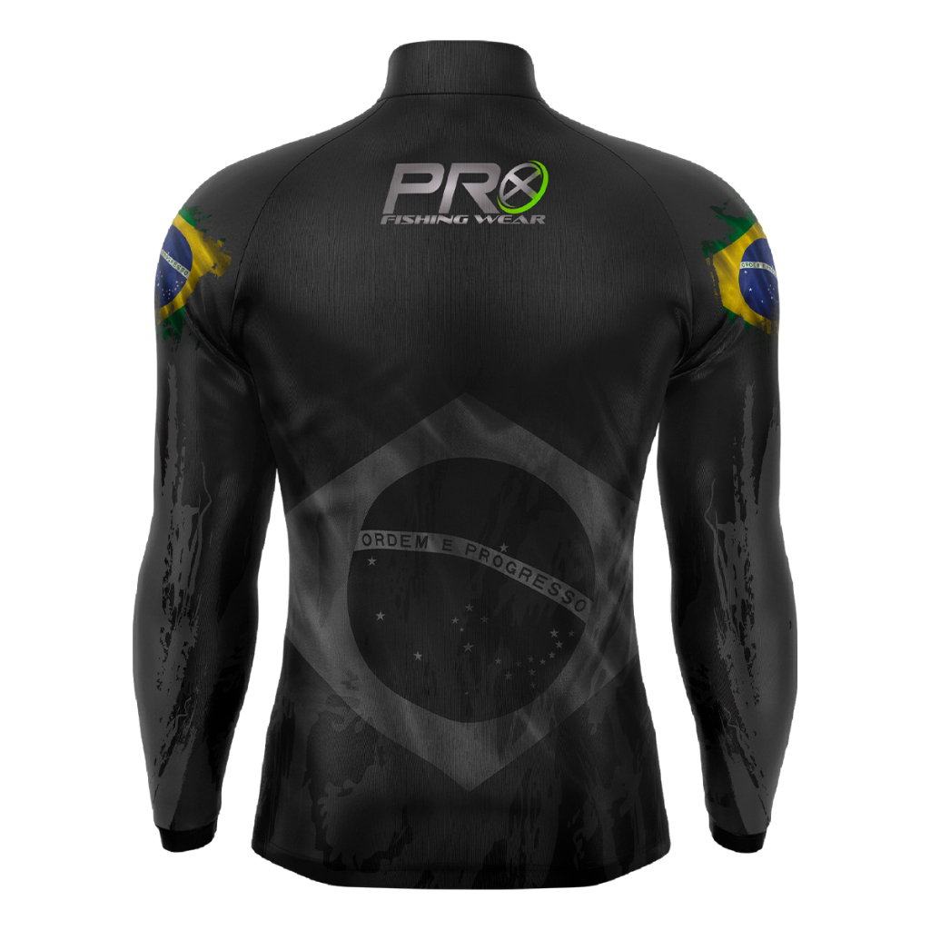 CAMISA BLUSA CAMISETA PROX FISHING BRASIL PATRIOTA COM PROTEÇÃO SOLAR UV50+