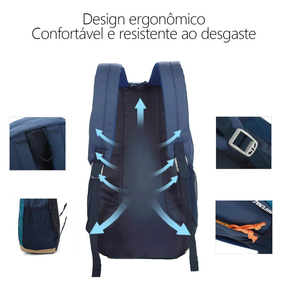 Mochila Dobrável De Montanhismo Leve à prova d'água Material De Nylon Reforçada Grande Para Esportes Ao Ar Livre Acampam