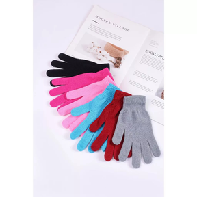 6 Pares Luva de lã peluda Grossa Feminina Masculino Adulto Unisexx Inverno Quente Sensível Mãos luva frio moto