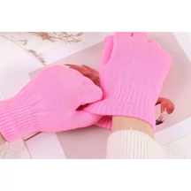 6 Pares Luva de lã peluda Grossa Feminina Masculino Adulto Unisexx Inverno Quente Sensível Mãos luva frio moto