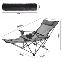Cadeira portátil para acampamento, cadeira dobrável portátil destacável em tecido Oxford, cadeira de acampamento ao ar