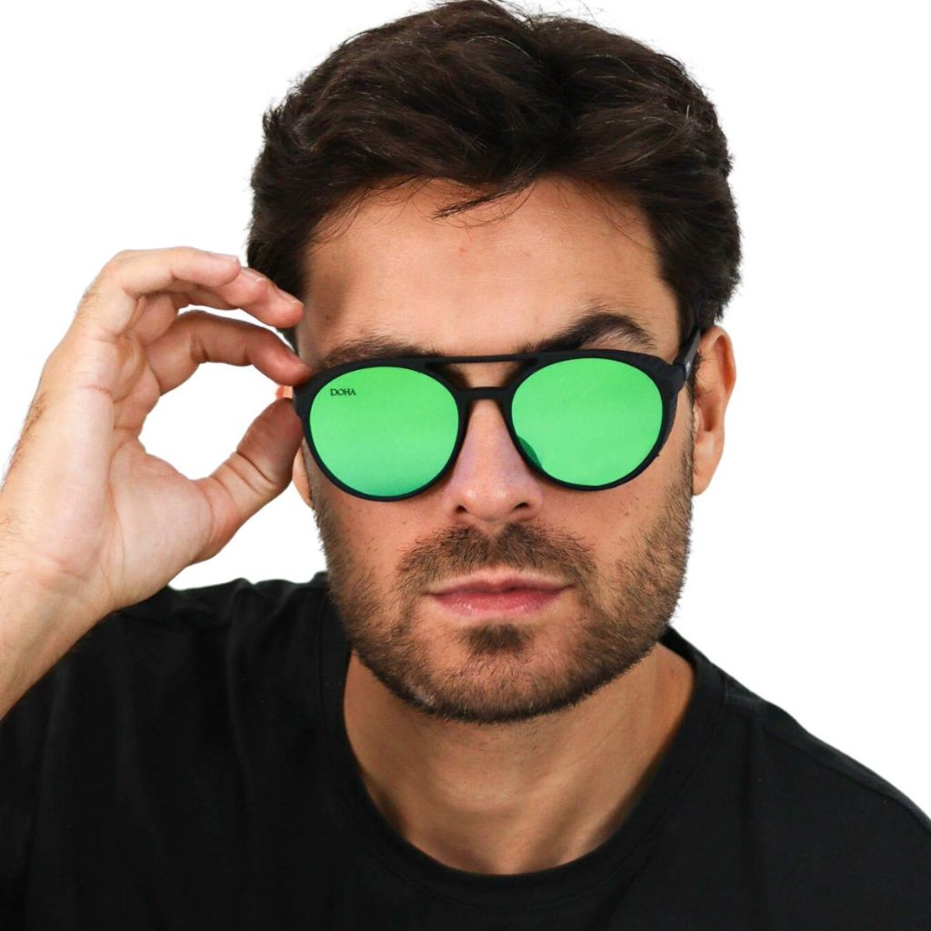 Óculos De Sol Redondo Original Masculino Moderno Boss Doha Glasses