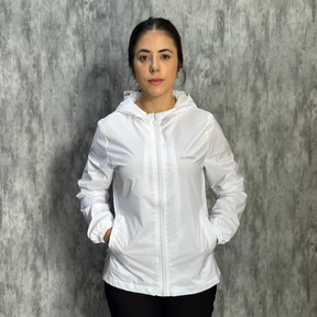 Jaqueta Forrada Corta Vento Feminina Capuz Impermeável Casaco Otriginal Academia Bordbless