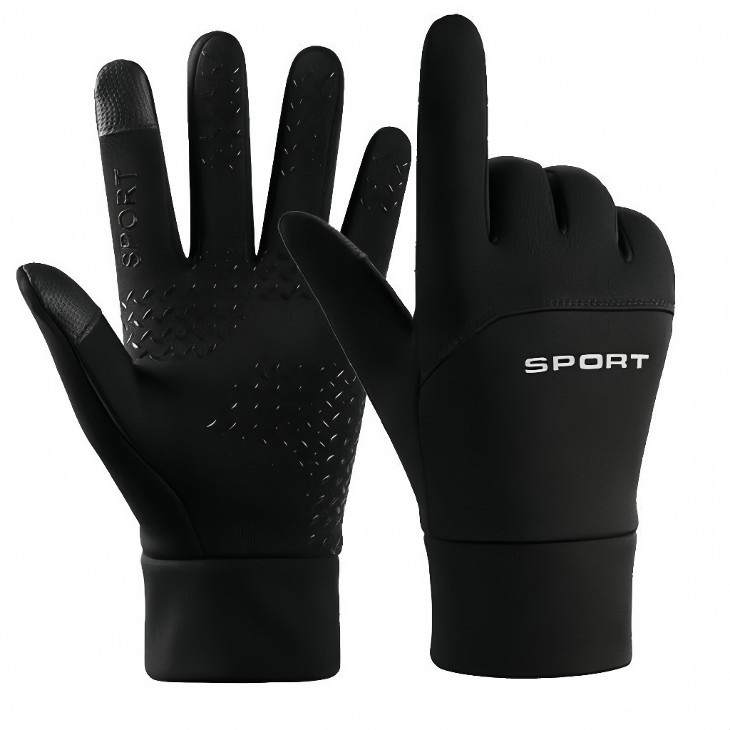 Luvas De Inverno Masculinas Impermeáveis Térmicas Com touch screen E Bolso Antiderrapante