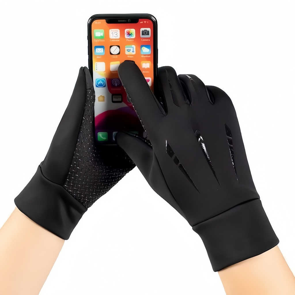 Luvas De Inverno Masculinas Impermeáveis Térmicas Com touch screen E Bolso Antiderrapante