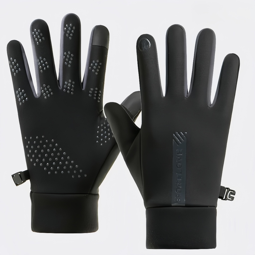 Luvas De Inverno Masculinas Impermeáveis Térmicas Com touch screen E Bolso Antiderrapante