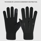 Luvas De Inverno Masculinas Impermeáveis Térmicas Com touch screen E Bolso Antiderrapante