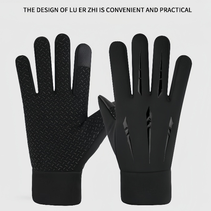Luvas De Inverno Masculinas Impermeáveis Térmicas Com touch screen E Bolso Antiderrapante