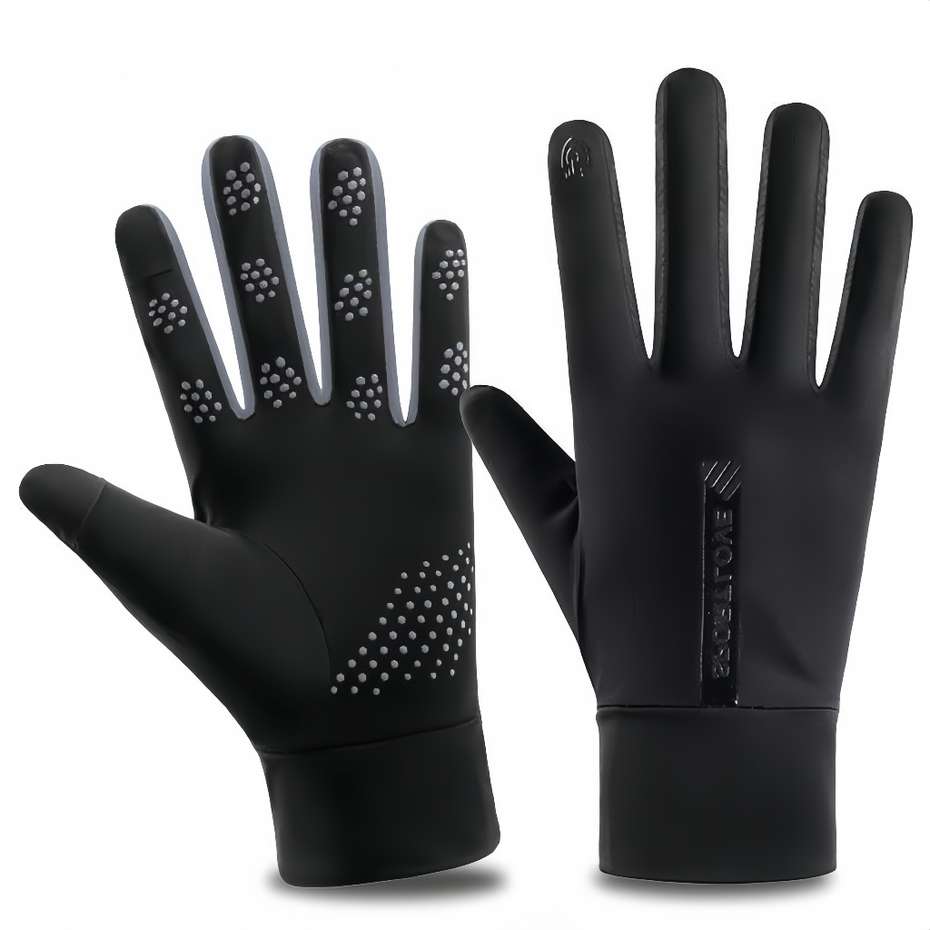 Luvas De Inverno Masculinas Impermeáveis Térmicas Com touch screen E Bolso Antiderrapante