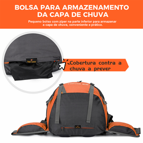 Mochila impermeável para caminhadas ao ar livre 70Litros Viagem Camping