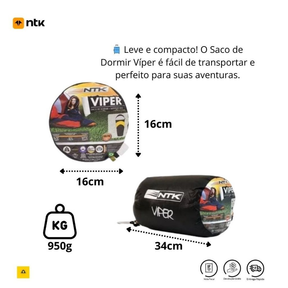 Kit Camping Barraca 2P Koala + Saco de Dormir Viper Verde + Isolante Térmico EVA