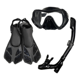 Kit Mergulho Máscara Respirador Snorkel Profissional Adulto