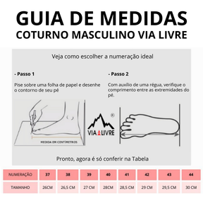 Bota Masculina Lançamento TOP Coturno Via Livre- N6 Com C.A