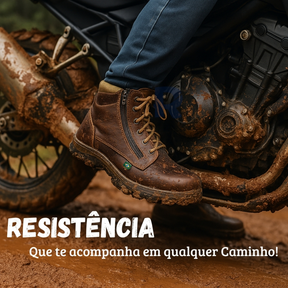 Bota Segurança coturno Botina Unissex Masculina Feminina Confortável Com CA Couro Legitimo