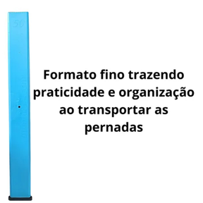 Porta Pernada Pesca 50cm Compacto – Para até 50 Anzóis – Cor Azul – Chumbada Oficial