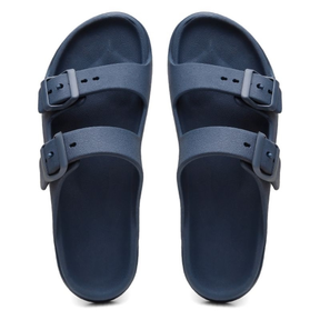 Sandalia Masculina Caçador Duas Tiras Fivela Ajustável Muito Leve