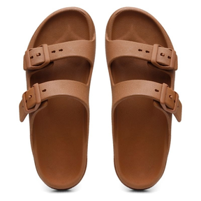 Sandalia Masculina Caçador Duas Tiras Fivela Ajustável Muito Leve