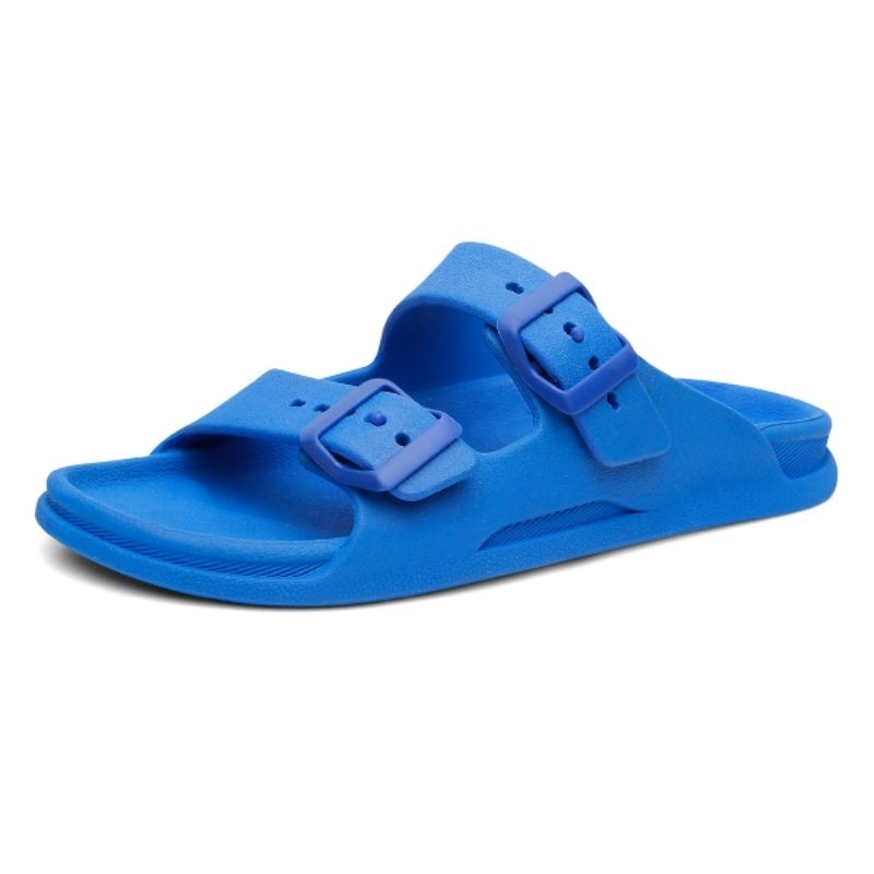Sandalia Masculina Caçador Duas Tiras Fivela Ajustável Muito Leve