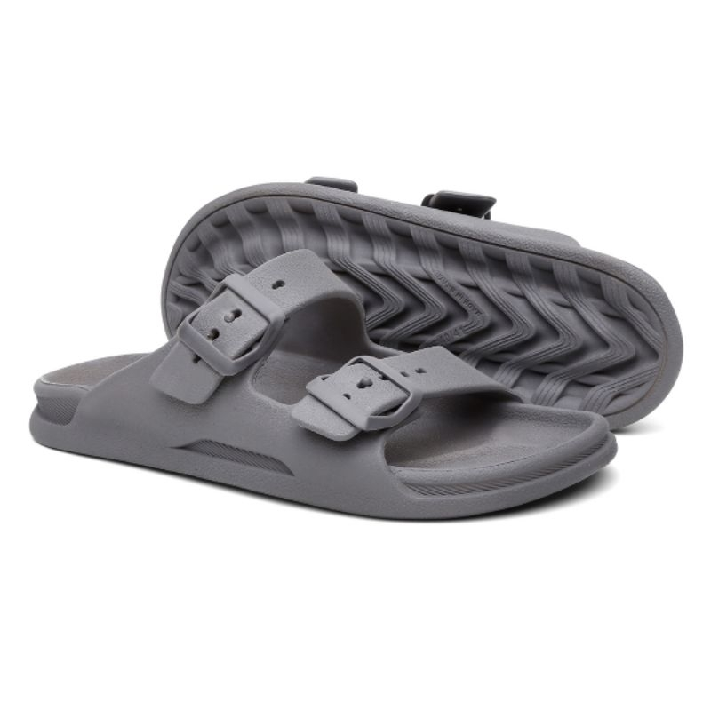 Sandalia Masculina Caçador Duas Tiras Fivela Ajustável Muito Leve