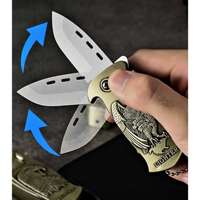 Acendedor Multifuncional à Prova de Vento com Abridor de Garrafas Canivete Camping Dobrável（sem gas）