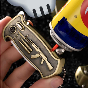 Acendedor Multifuncional à Prova de Vento com Abridor de Garrafas Canivete Camping Dobrável（sem gas）