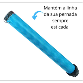 Porta Anzol de Pesca 50cm Modelo Cano – Para até 50 Anzóis – Cor Azul – Chumbada Oficial
