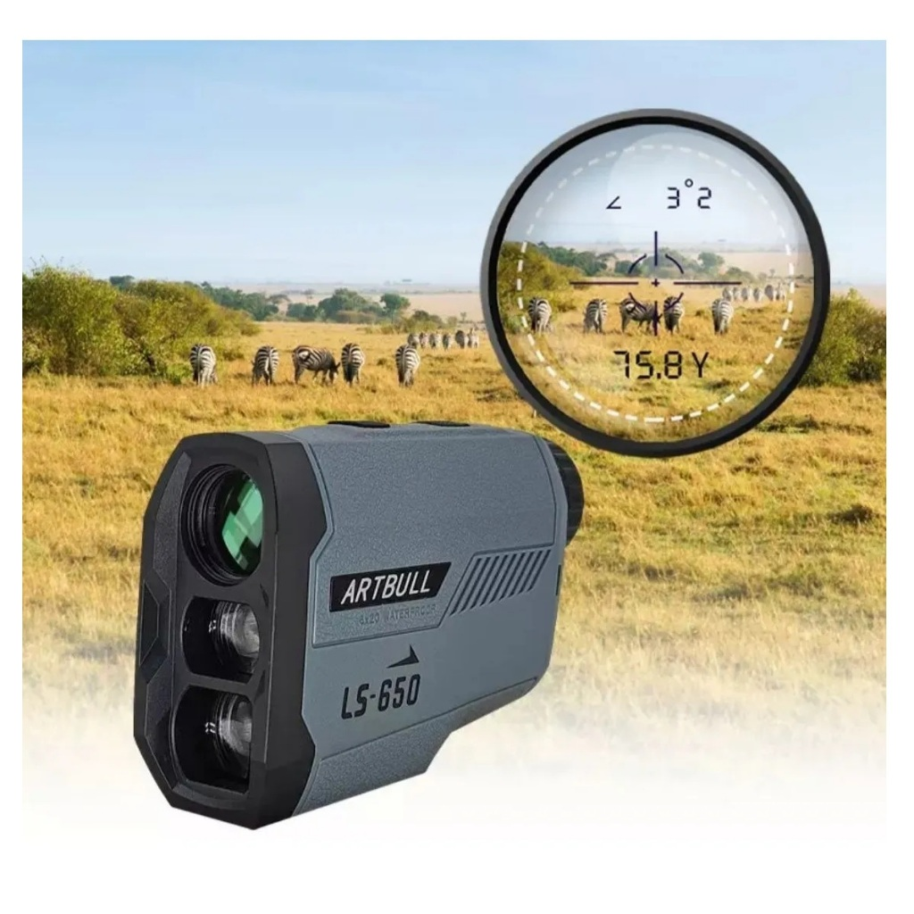 Medidor De Distância Monóculo Laser Rangefinder 650m Artbull Golf Tiro Caça Esportivo