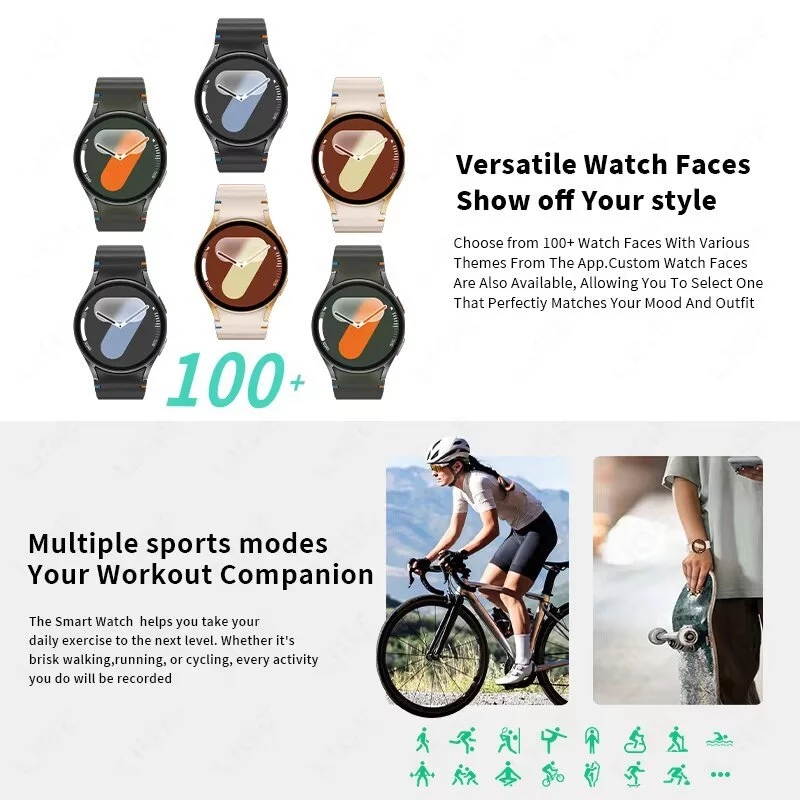 Novo F8 SmartWatch: Chamada Bluetooth, À Prova de Água, Compatível Android e iOS, Design Redondo‌