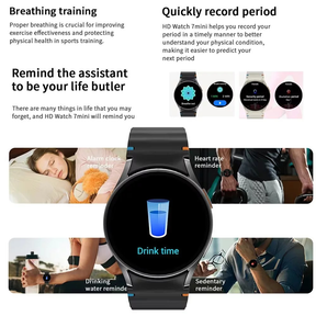 Novo F8 SmartWatch: Chamada Bluetooth, À Prova de Água, Compatível Android e iOS, Design Redondo‌