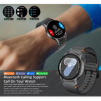 Novo F8 SmartWatch: Chamada Bluetooth, À Prova de Água, Compatível Android e iOS, Design Redondo‌